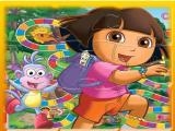 играть Dora the explorer match 3 puzzle game now
