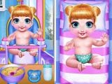 играть Princess new born twins baby care now