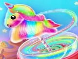 играть Unicorn cotton candy maker now