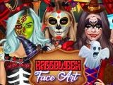 играть Halloween face art now