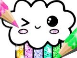 играть Kawaii coloring book glitter now