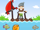 играть Happy fishing now