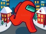играть Among us christmas run now