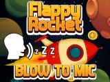 играть Flappy rocket playing with blowing to mic now