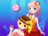 играть Mermaid princess dress up salon now