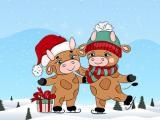 играть Cute christmas bull difference now