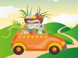 играть Bunnies driving cars match 3 now
