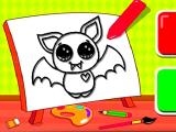 играть Easy kids coloring bat now