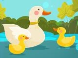 играть Mother duck and ducklings jigsaw now