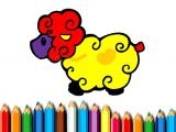 играть Baby sheep coloring book now