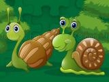 играть Cute snails jigsaw now