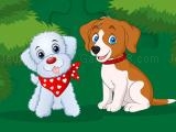 играть Cute puppies jigsaw now