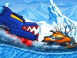 играть Car eats car: winter adventure now