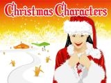 играть Christmas characters slide now